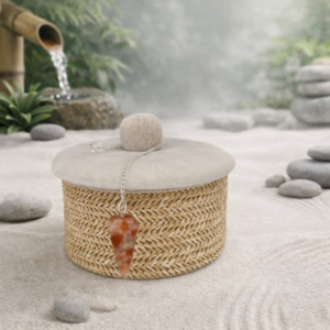 Pendule hexagonal pierre de soleil