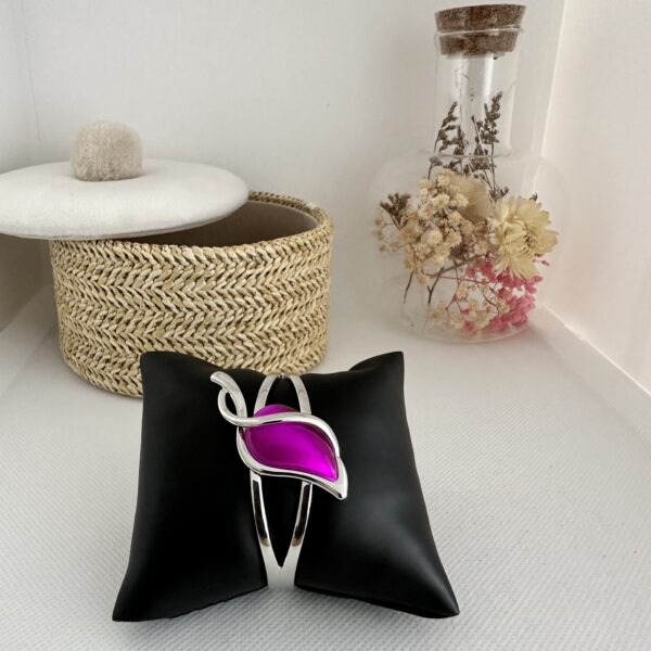 bracelet pierre en fibre de verre polie