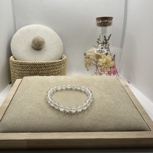 bracelet Cristal de roche 08 mm