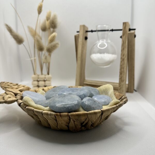 Pierre plate Calcite bleue