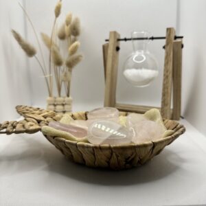 Pierre plate Quartz rose
