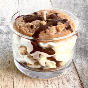 Bougie verrine COOKIES BEURRE DE cacahouette