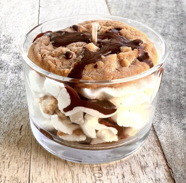 Bougie verrine COOKIES BEURRE DE cacahouette