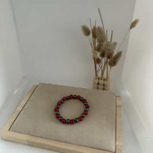Bracelet cornaline ~ hématite