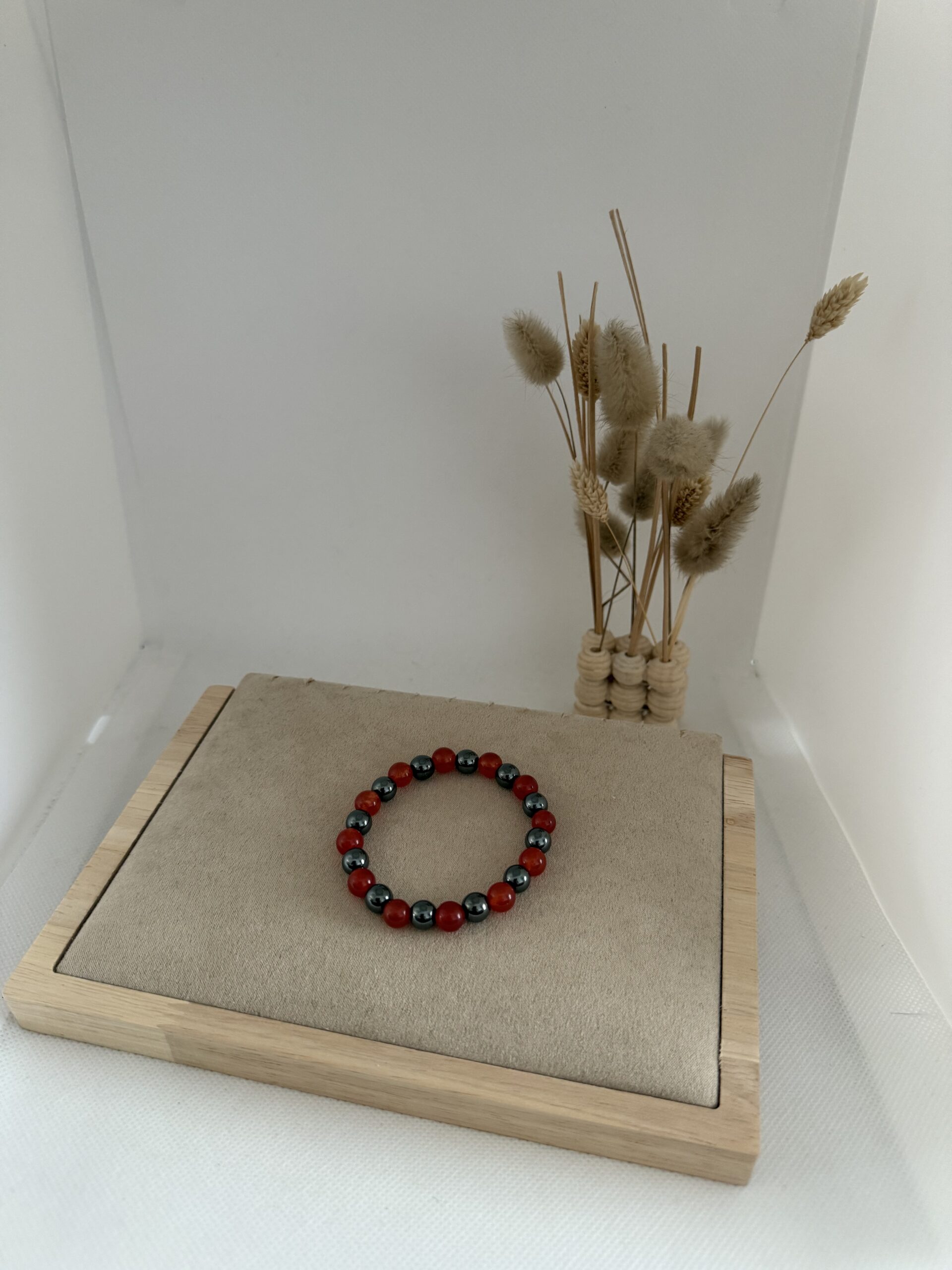 Bracelet cornaline ~ hématite