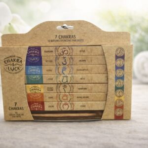 Coffret porte encens et bâtonnets d’encens en bâton 7 flagrances