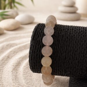 bracelet agate fleur de cerisier