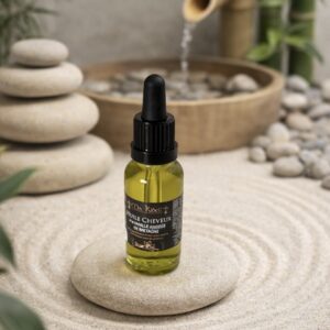 Huile cheveux à la vanille ambrée de Bretagne